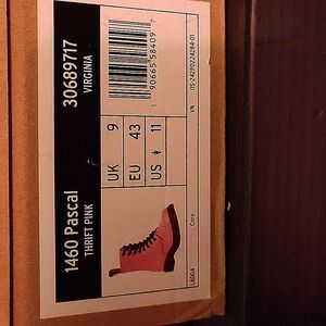 Doc Marten Hot Pink Combat Boots - Size 11 women, Size 9 mens